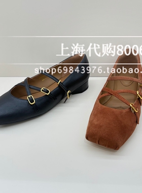 tigrisso蹀愫2026春季女鞋交叉带玛丽珍芭蕾平底女单鞋T76314A-01