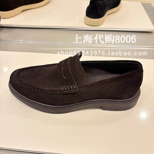 GEOX/杰欧适2025秋季男鞋乐福鞋一脚蹬懒人鞋小皮鞋男单鞋 U56H9C