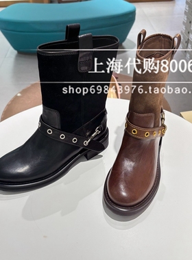 le saunda莱尔斯丹2025冬季女靴烟筒靴厚底切尔西靴女短靴6T37101