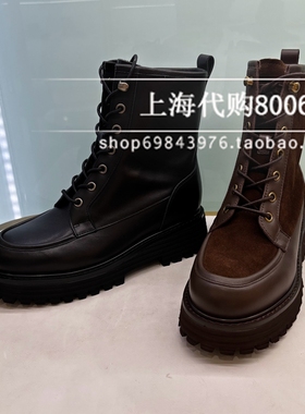 tigrisso蹀愫2025冬季女靴增高保暖马丁靴厚底中筒短靴TA65702-52