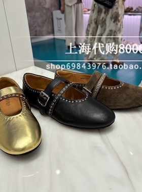 Joy&Peace真美诗2025秋季女鞋朋克风一脚蹬平底玛丽珍女单鞋80606