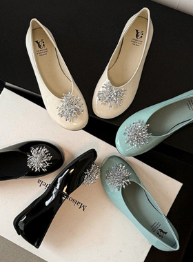 SIX MADDEN2026春款女鞋法式圆头浅口绝美花朵内增高单鞋女SMD380