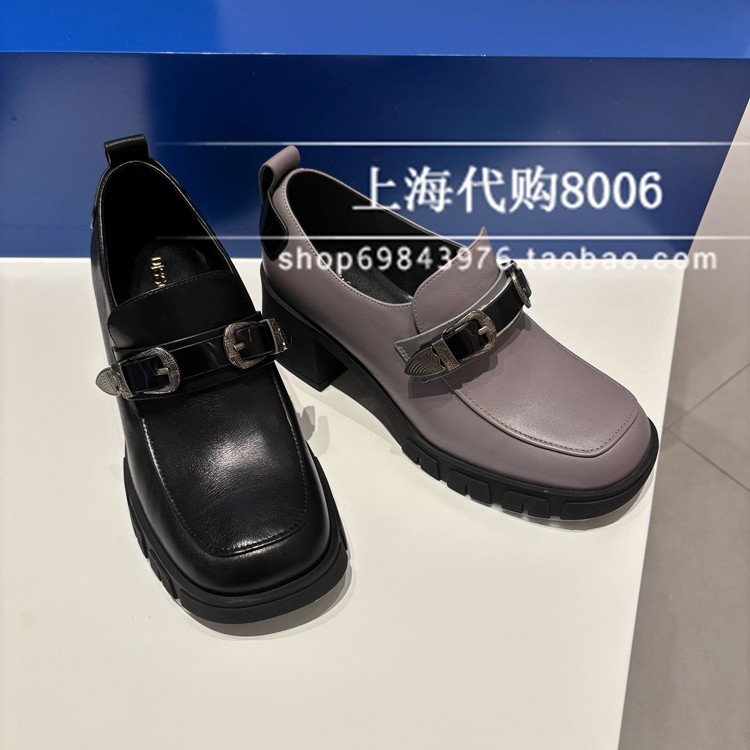 Dissona/迪桑娜~2025秋季女鞋英伦高跟乐福鞋女单鞋665860 665869图片