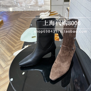 natursun娜冉2025冬季女靴专柜正品瘦瘦靴中筒靴时装靴 N25506204