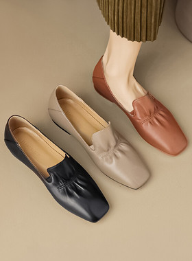 SIX MADDEN2024春季女鞋方头百搭单鞋一脚蹬懒人鞋奶奶鞋 SMC203