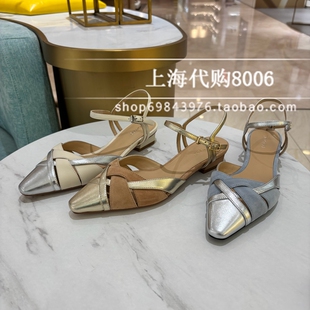 tigrisso蹀愫2025夏季女鞋优雅尖头低跟包头凉鞋女单鞋TA65119-13