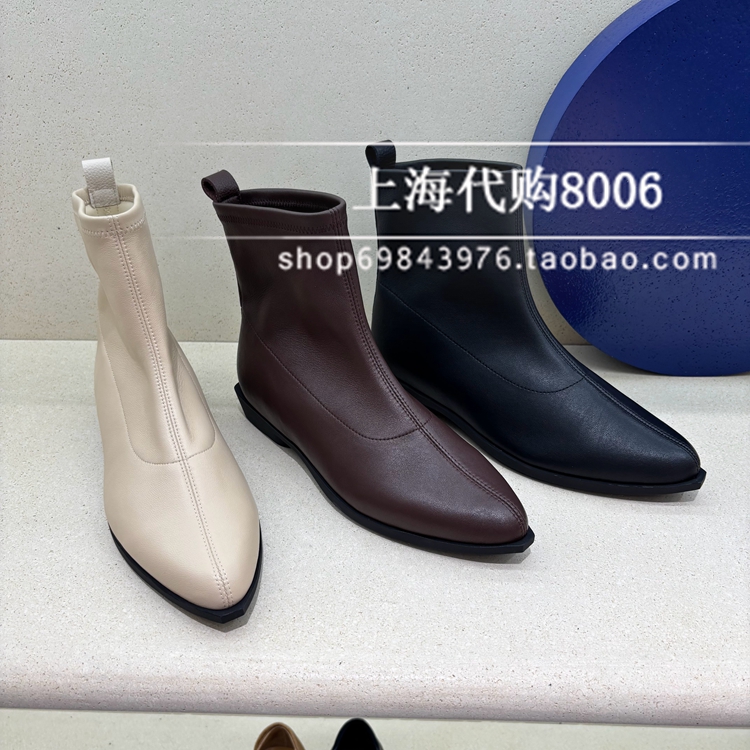 achette雅氏2025冬季专柜正品女靴尖头瘦瘦靴优雅时装靴短靴5T93