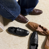 单鞋 SIX SMD386 休闲英伦风乐福鞋 一脚蹬小皮鞋 MADDEN2026春季 女鞋