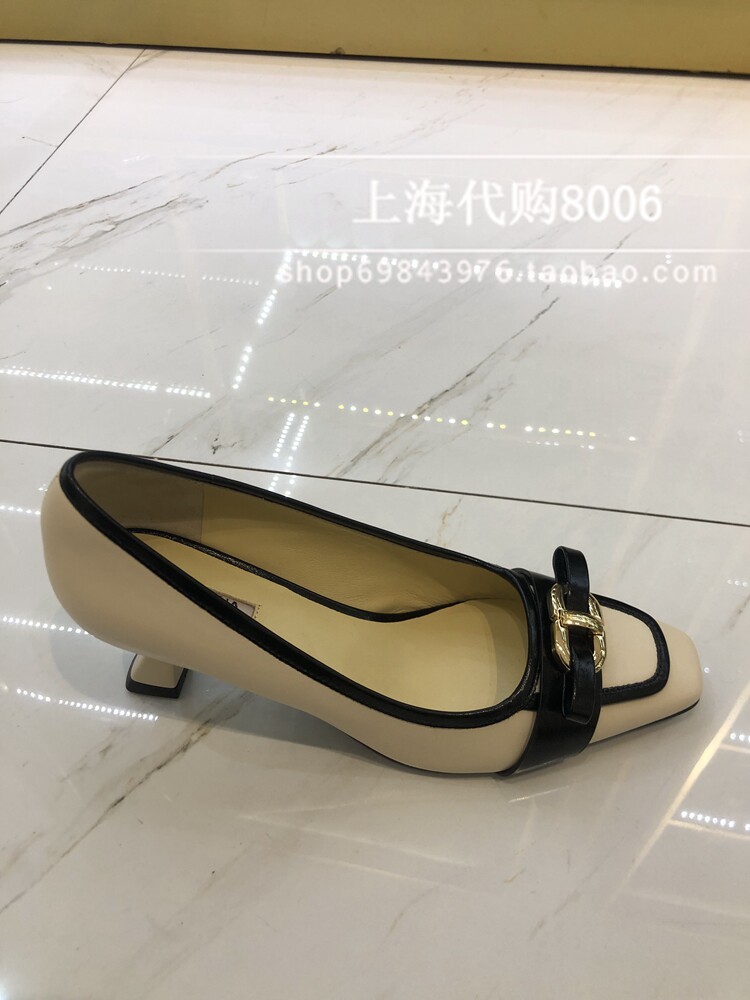 dissona迪桑娜2024春季女鞋欧美浅口方头蝴蝶结高跟鞋单鞋657572