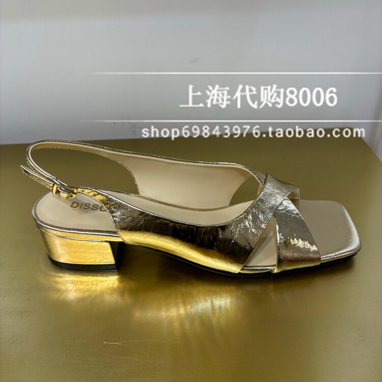 dissona/迪桑娜2024夏季女鞋高跟鞋欧美罗马凉鞋女 177691