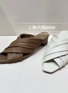 tigrisso蹀愫2026夏季女鞋专柜正品粗跟穆勒拖度假拖鞋T76305A-02
