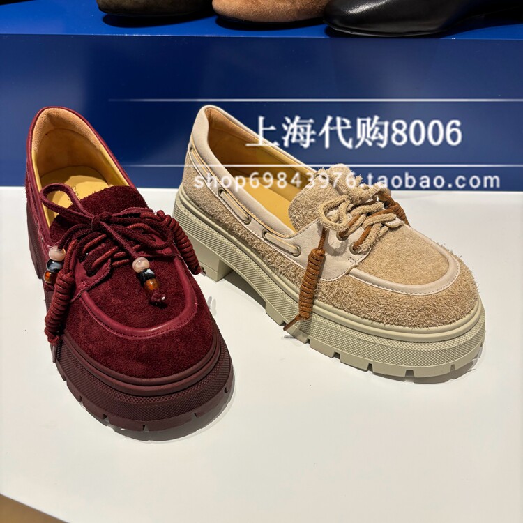 Dissona/迪桑娜~025秋季女鞋厚底圆头乐福鞋单鞋女 579473 579414图片