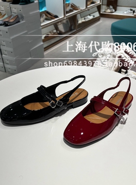 Le saunda莱尔斯丹 2025夏季女鞋方头饰扣后空抽带女凉鞋 5M19301