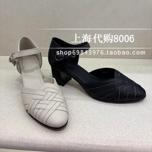 achette雅氏2025夏季女鞋复古条带设计中空凉鞋优雅高跟鞋女4SP2
