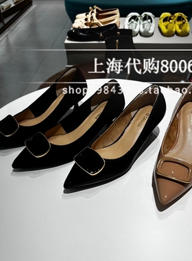 Le saunda莱尔斯丹2025秋季女鞋通勤细高跟鞋浅口尖头单鞋6T52303