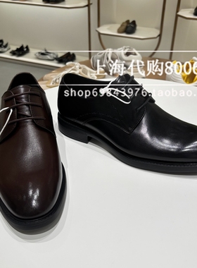 Le saunda/莱尔斯丹2025春季男鞋商务正装系带皮鞋男单鞋6MM59807