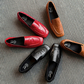 单鞋 SIX SMD379 休闲英伦风乐福鞋 一脚蹬小皮鞋 MADDEN2026春季 女鞋