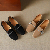 单鞋 SIX SMD387 休闲英伦风乐福鞋 一脚蹬小皮鞋 MADDEN2026春季 女鞋