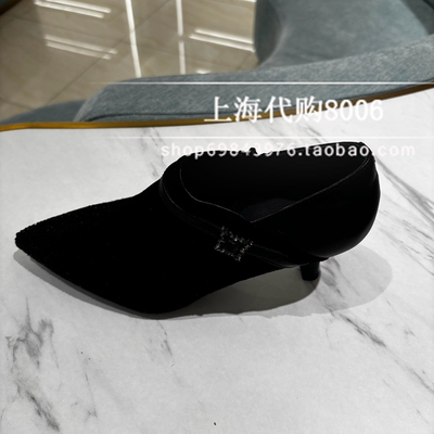 tigrisso蹀愫2025秋季女鞋英伦尖头高跟鞋裸靴深口单鞋TA65530-11