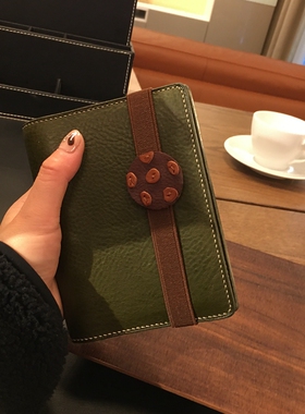 真皮趣多多手账本绑带Mbox植鞣牛皮奥利奥记事本挂件捆绑带创意礼