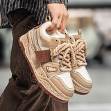 1613-2897-P70复古厚底老爹男休闲板鞋拼色百搭潮流运动板鞋耐磨，男鞋休闲鞋，星座1613-1