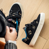 1613-2881-P68豹纹板鞋男百搭休闲耐磨拼色小众面包鞋青年运动26，男鞋休闲鞋，星座1613-1