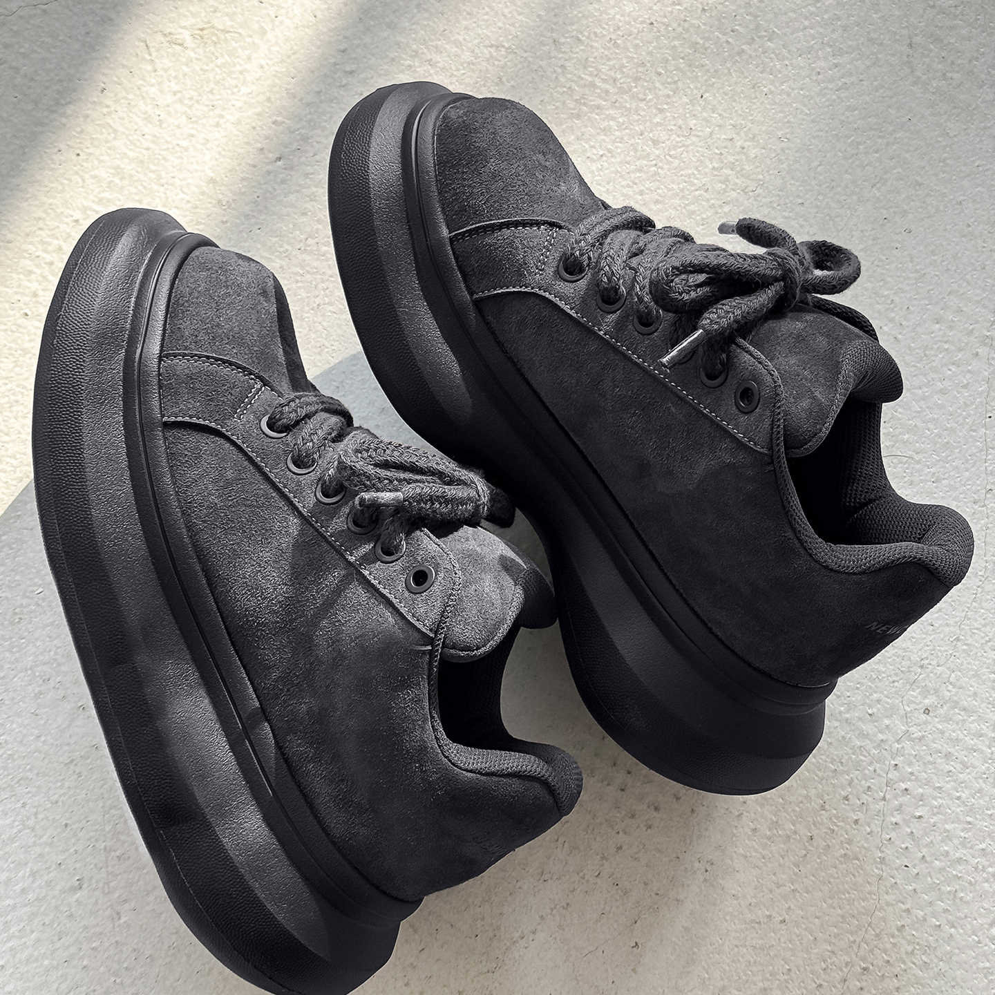 1613-2901-P65厚底面包鞋男增高休闲鞋百搭轻便运动鞋2026春新品，男鞋休闲鞋，星座1613-1