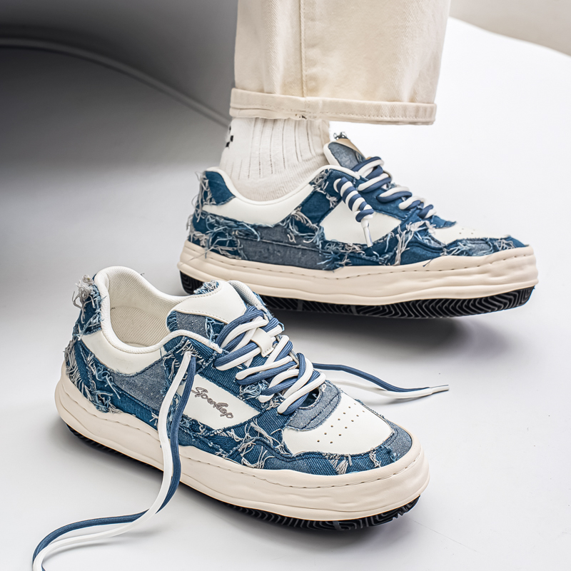 1613-2822-P80新款秋季潮流百搭休闲板鞋青少年滑板鞋厚底小白鞋，男鞋休闲鞋，星座1613-1