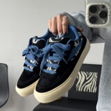 1613-2857-P68板鞋男士休闲鞋蓝绳系带百搭潮流男鞋2025冬新品，男鞋休闲鞋，星座1613-1