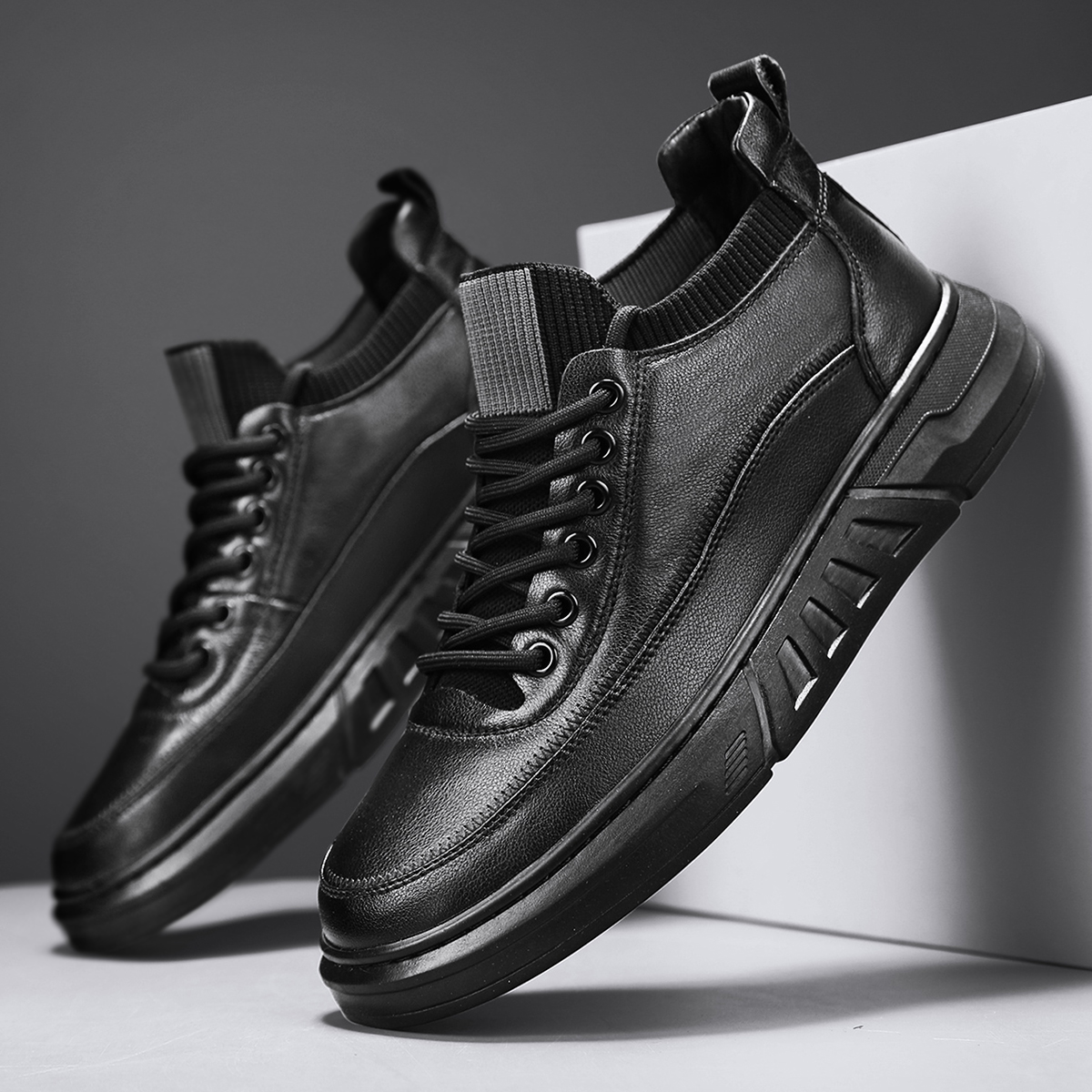 1613-1/0513-P55新款男士黑色高帮棉鞋冬季加绒保暖系带休闲鞋25，男装棉衣，星座1613-1