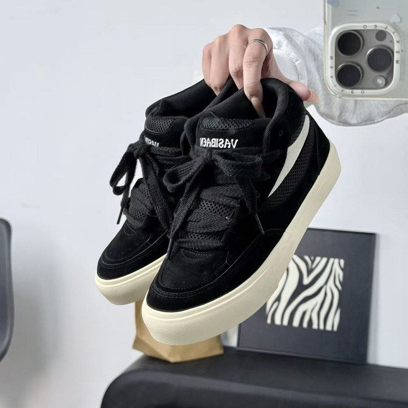 1613-2851-P70小众港风面包鞋品质硫化板鞋男鞋2025新款高帮鞋子，男鞋休闲鞋，星座1613-1