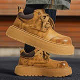 1613-2894-P65休闲厚底工装鞋男低帮马丁靴青年运动耐磨大头鞋新，男装工装外套，星座1613-1