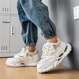 1613-2903-P60男鞋新款透气厚底老爹鞋黑色百搭潮流运动休闲鞋26，男鞋休闲鞋，星座1613-1