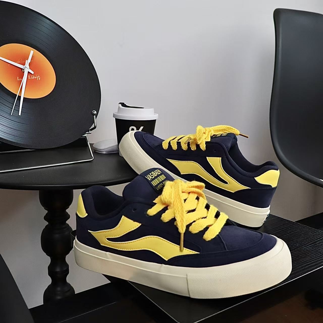 B218-2864-P68男鞋vintage复古撞色休闲板鞋百搭运动鞋潮牌2025，男鞋休闲鞋，星座1613-1