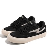 1613-2877-P68韩版小众面包板鞋男百搭休闲鞋黑白拼色潮鞋闪电25，男鞋休闲鞋，星座1613-1