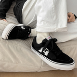 1613-2890-P65美式风男士板鞋深蓝色系带休闲鞋百搭潮流运动鞋26，男鞋休闲鞋，星座1613-1