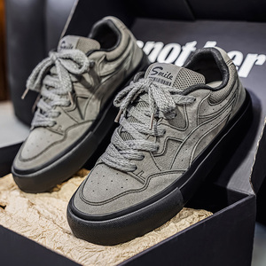 1613-2886-P75新款男军绿色休闲板鞋复古潮鞋百搭软底耐磨运动鞋，男鞋休闲鞋，星座1613-1