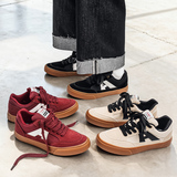 1613-2878-P68酒红色拼色德训板鞋男士休闲运动鞋百搭潮流鞋2026，男鞋休闲鞋，星座1613-1
