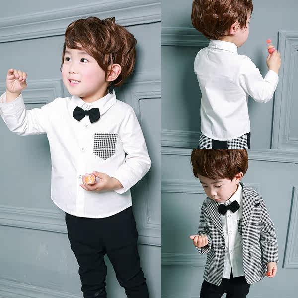 Chemise garcon à manche longue - Ref 2074978 Image 1