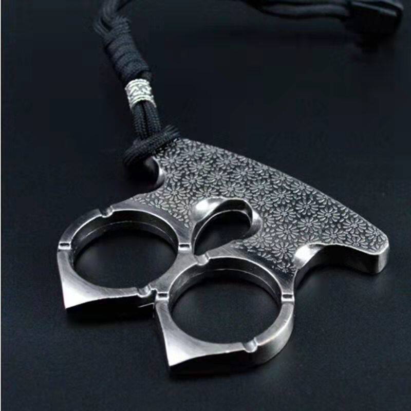 防身指扣铁手扣破窗神器防狼暗器防身武器板指虎铁指扣搏击铁拳套