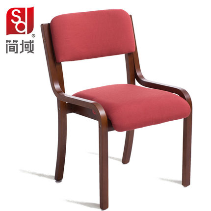 简域北欧住宅家具餐椅简约现代靠背椅咖啡休闲椅实木布艺餐桌椅子