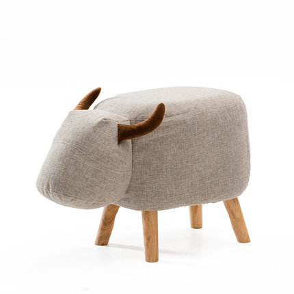 简域小凳子儿童创意鞋凳实木换鞋凳沙发凳穿鞋凳布艺坐凳门口矮凳