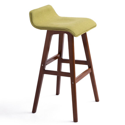 简域曲木吧台椅子创意酒吧椅欧式吧台凳吧椅简约复古吧凳高脚凳子