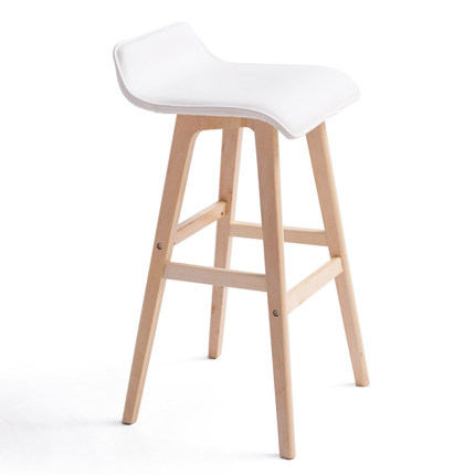 简域曲木吧台椅子创意酒吧椅欧式吧台凳吧椅简约复古吧凳高脚凳子