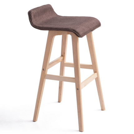 简域曲木吧台椅子创意酒吧椅欧式吧台凳吧椅简约复古吧凳高脚凳子