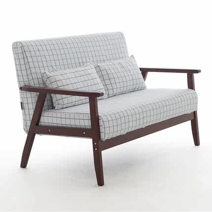 简域小户型沙发组合布艺小沙发阳台单人沙发双人现代简约实木沙发