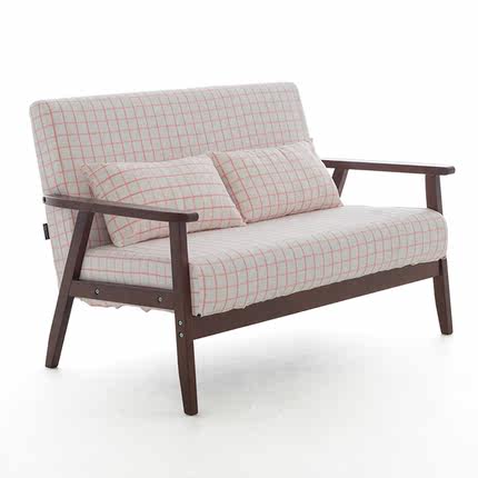 简域小户型沙发组合布艺小沙发阳台单人沙发双人现代简约实木沙发