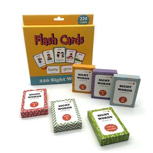 Flashcards words English儿童英语高频词汇点读卡闪卡 Sight 220
