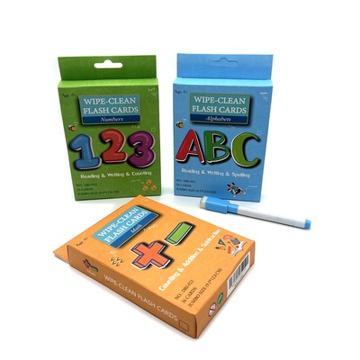 Wipe-Clean数字字母认知卡