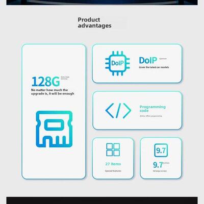 汽车诊断仪器朗仁Ps90Pro汽车在线编程计算机Obd汽车维修解码器故